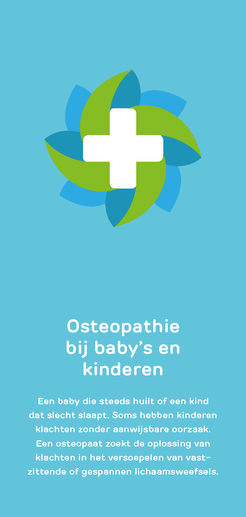 Flyer Osteopathie bij baby's en kinderen