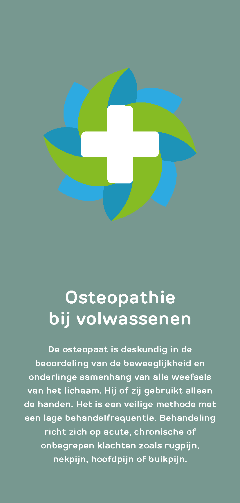Flyer Osteopathie bij volwassenen
