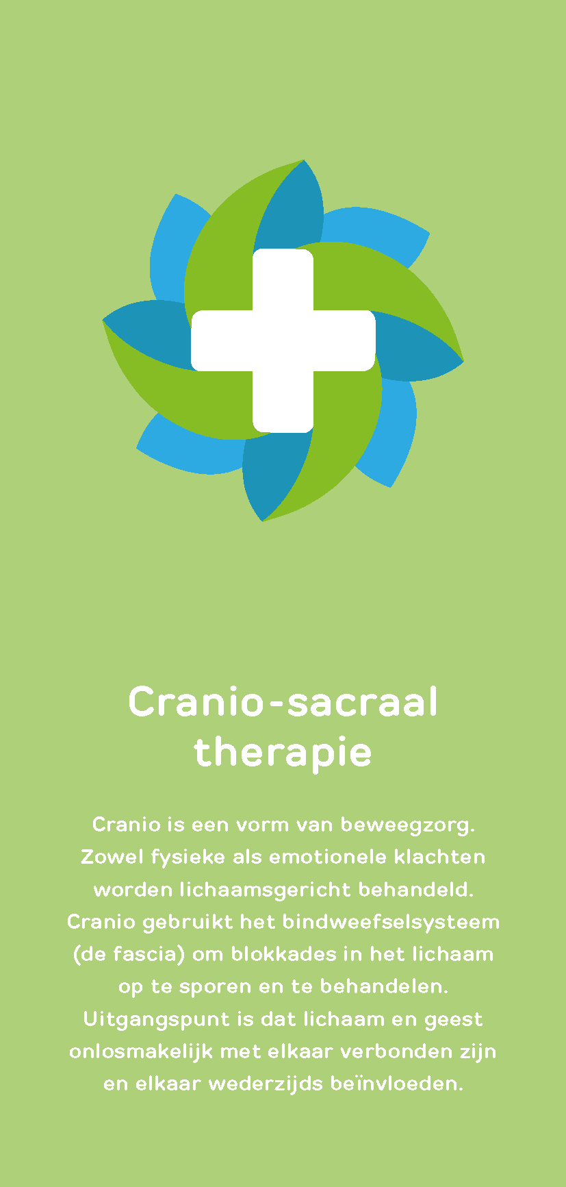 Flyer Cranio-sacraal therapie